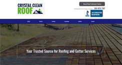 Desktop Screenshot of crystalcleanroof.com