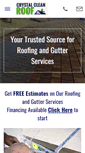 Mobile Screenshot of crystalcleanroof.com