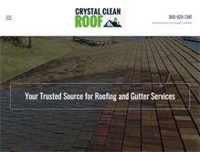 Tablet Screenshot of crystalcleanroof.com